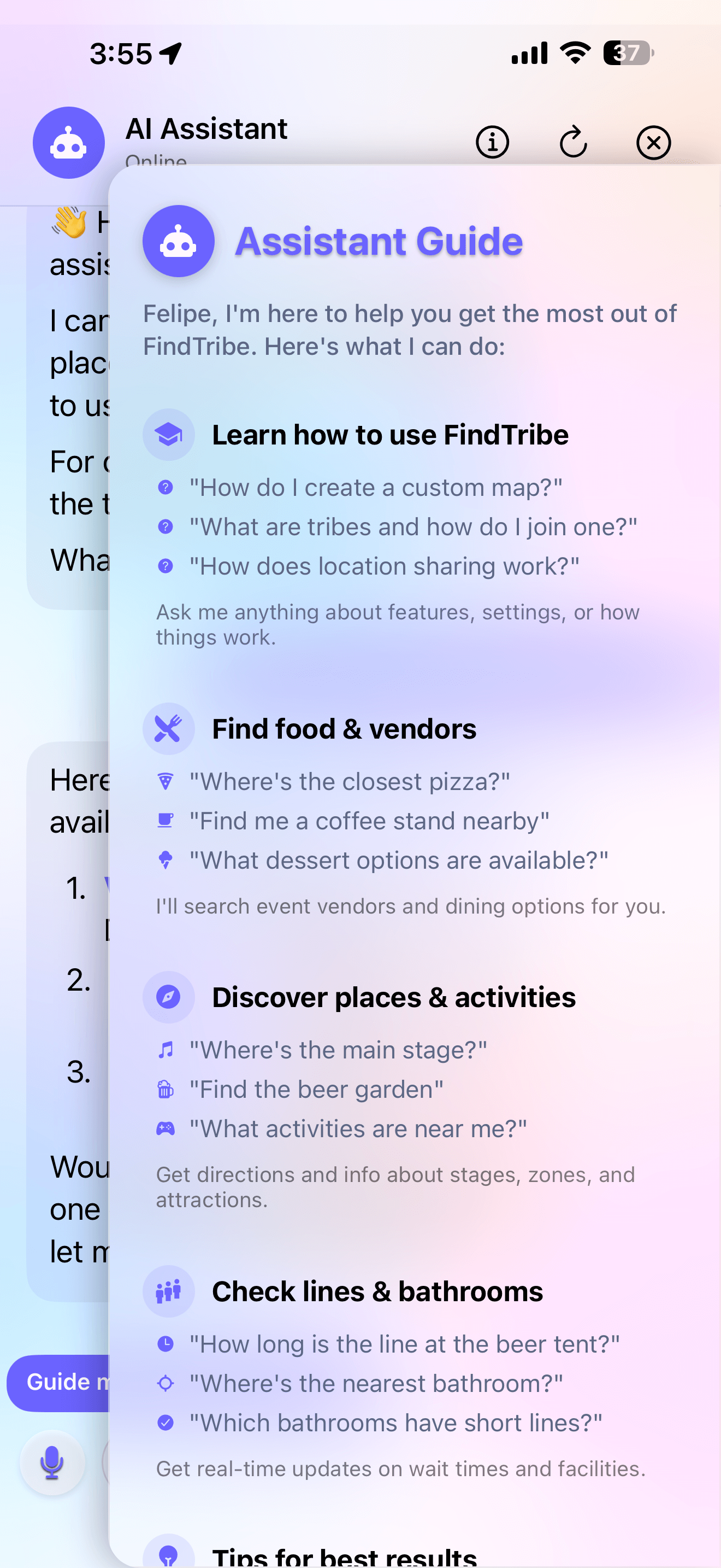 AI Assistant Interface